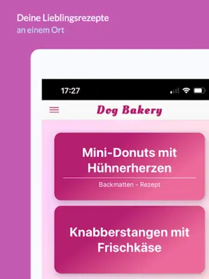 Dog Bakery - Hundekeks Rezepte android App screenshot 1